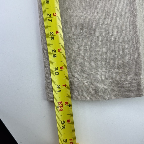 quickreflex Men's Linen drawstring relaxed zippered fly pants - Picture 10 of 13